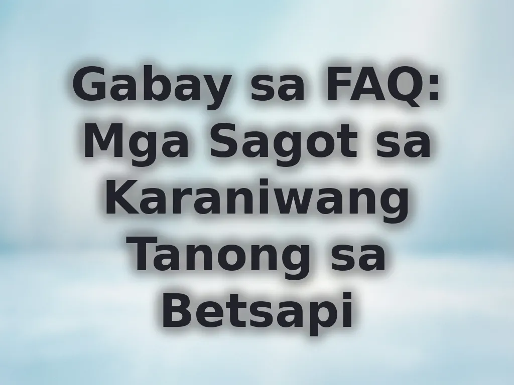 FAQ guide