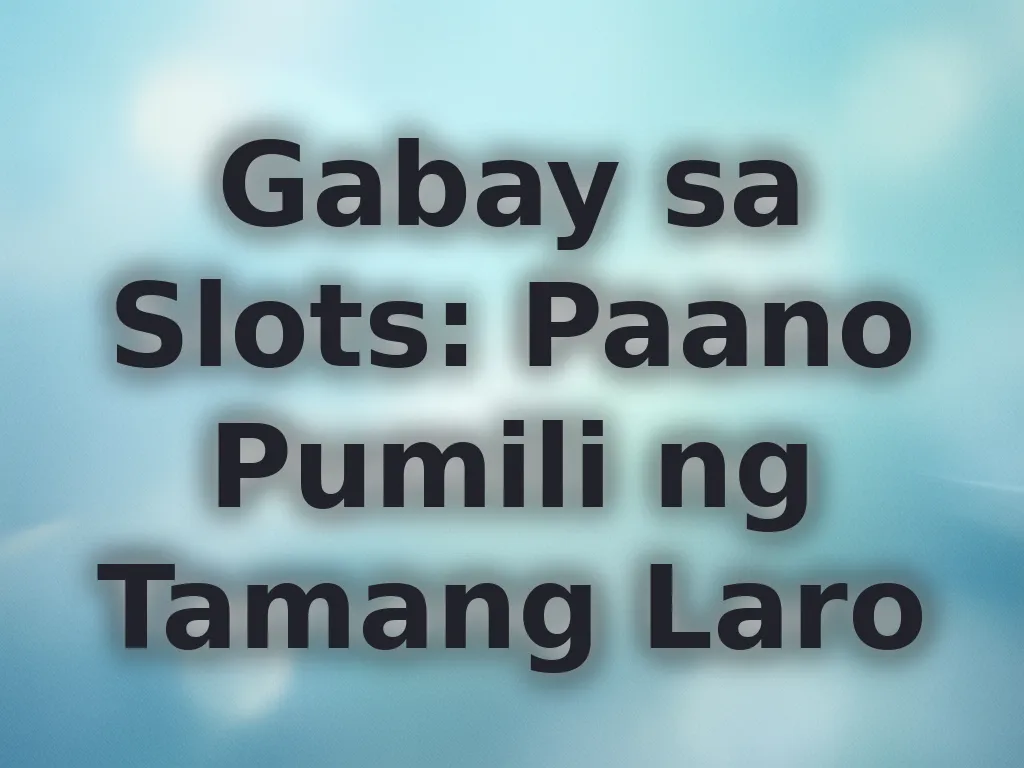 Slots mechanics